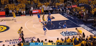 👿不仅是扣将!托平接球连续两记三分空心命中!打停雷霆!